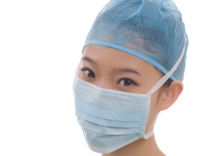 Approved CE MDR Daily Protection Tie On Disposable Face Mask 17.5*9.5cm