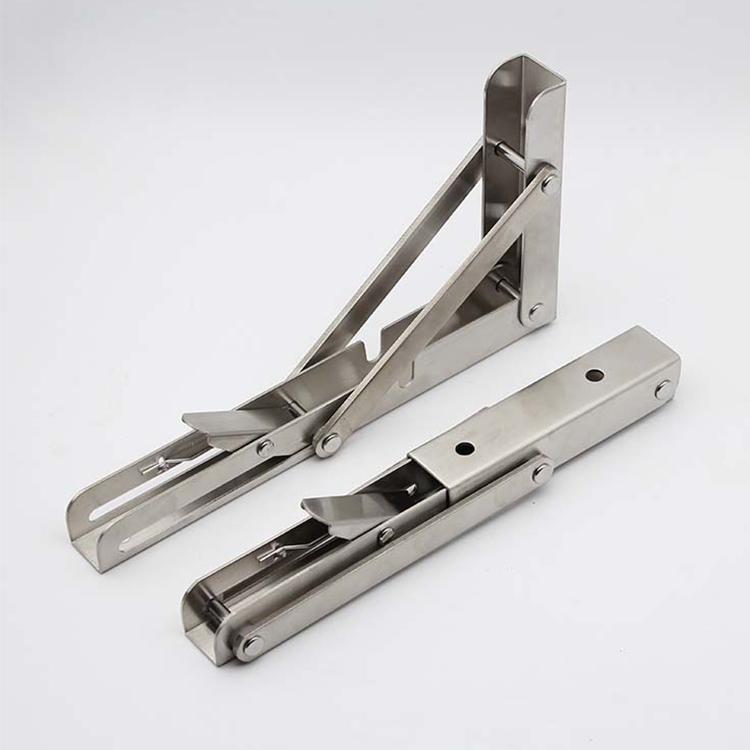 DIY Work Bench Shelf Bracket Heavy Duty Stainless Steel Collapsible 1.5mm Thickness