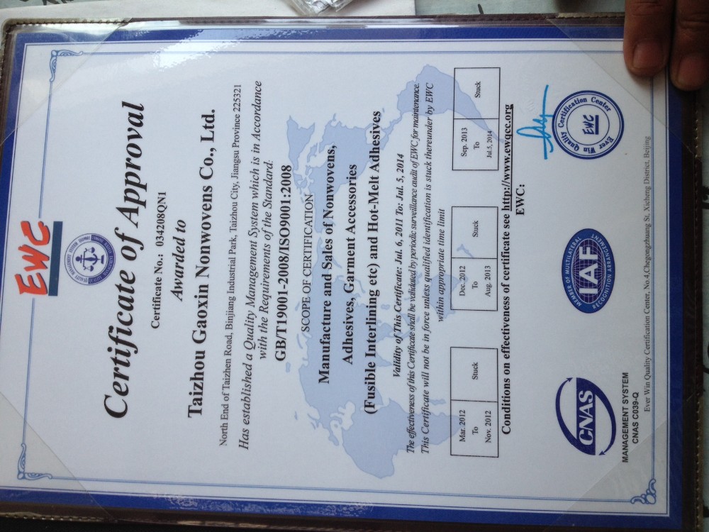 Garment Fusing Interfacing 35g Hot Water Soluble Embroidery Backing with Affordable