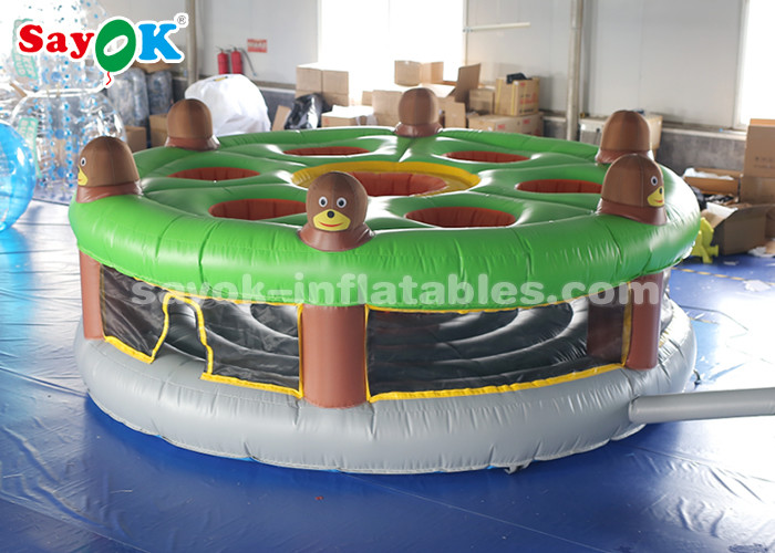 Inflatable Lawn Games Funny Inflatable Sports Games / Inflatable Human Whack A Mole With Air Blower