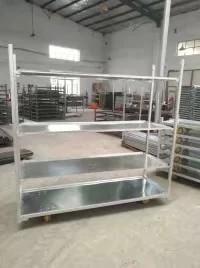 China Metal Flower Cart  Shipping Cart Metal Plant Greenhouse Trolley Danish Cart on sale