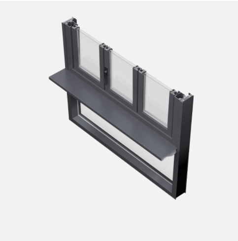 Modern Aluminum Exterior Windows Soundproof 5+20A+5 Hollow Double Glazing