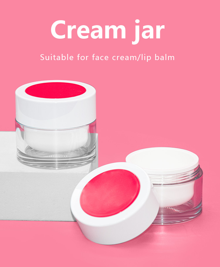 50g PP Inner AS Outer Cream Jar Luxury Skincare Cosmetic Packaging Container