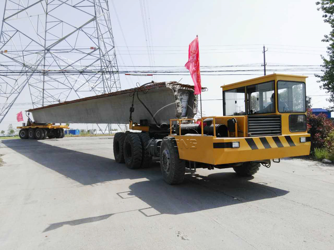 Max Payload 30000 kg 100-250 Tons Tubes Transportation Dolly Trailer