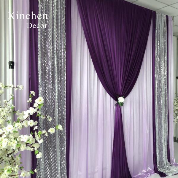 SX-387 Best selling round ceiling drapery ceiling drapes curtain walls for wedding background