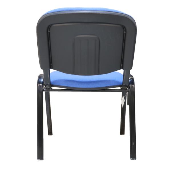 Hotel Garden Banquet Metal Frame Stackable Dining Chairs with Sponge Pad Custom Logo