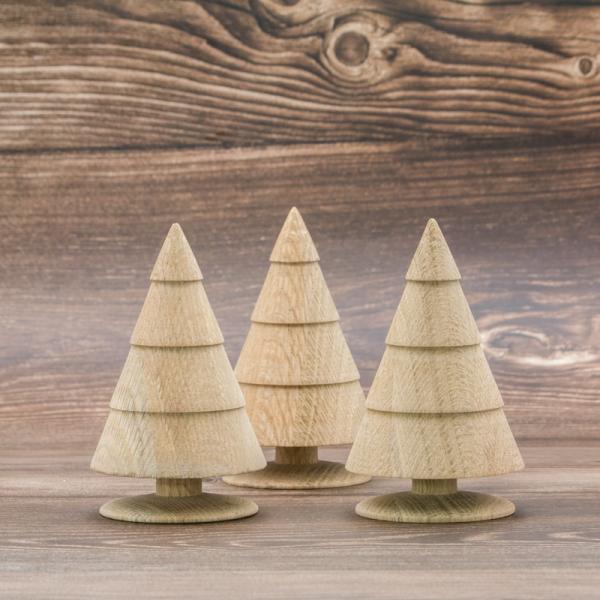 wooden Mini Christmas tree decoration for dinning room