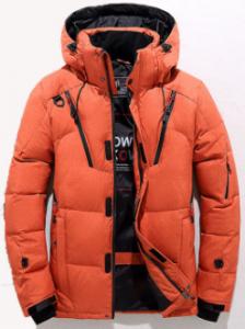 China Warm Heavy Down Jacket Men's , Light Weight Windproof Duck Down Parka on sale
