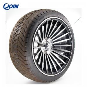 China Complete 14in Golf Cart Wheels Aluminum Electric Golf Buggy Tyres on sale