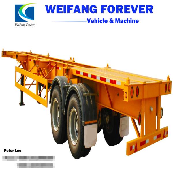 Skeleton Container Semitrailer 40FT with 3 Axles