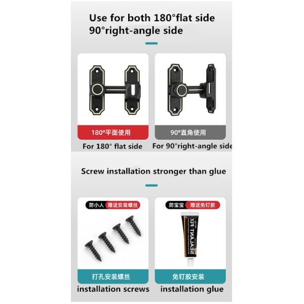 Heavy Bolt Barn Door Latch Lock Zinc For Indoor / Outdoor Use