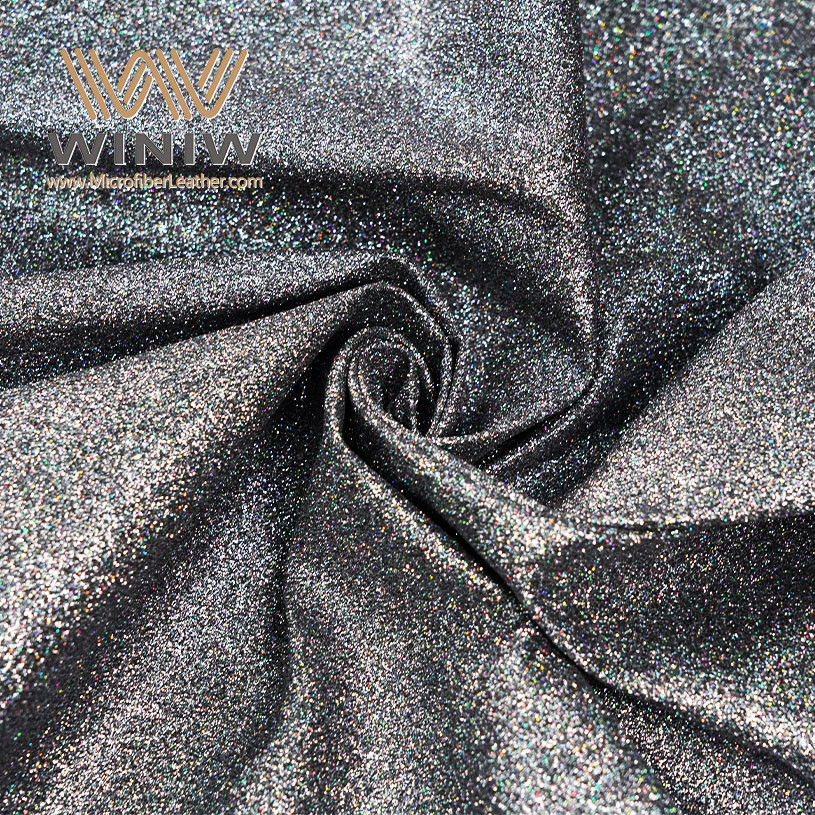 Glitter Series Micro Fiber Bags Upper Leather Fabric Material 