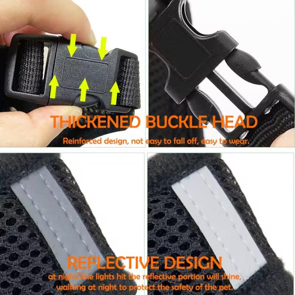 Adjustable Dog Pet Harness Padded No Pull Dog Vest Reflective