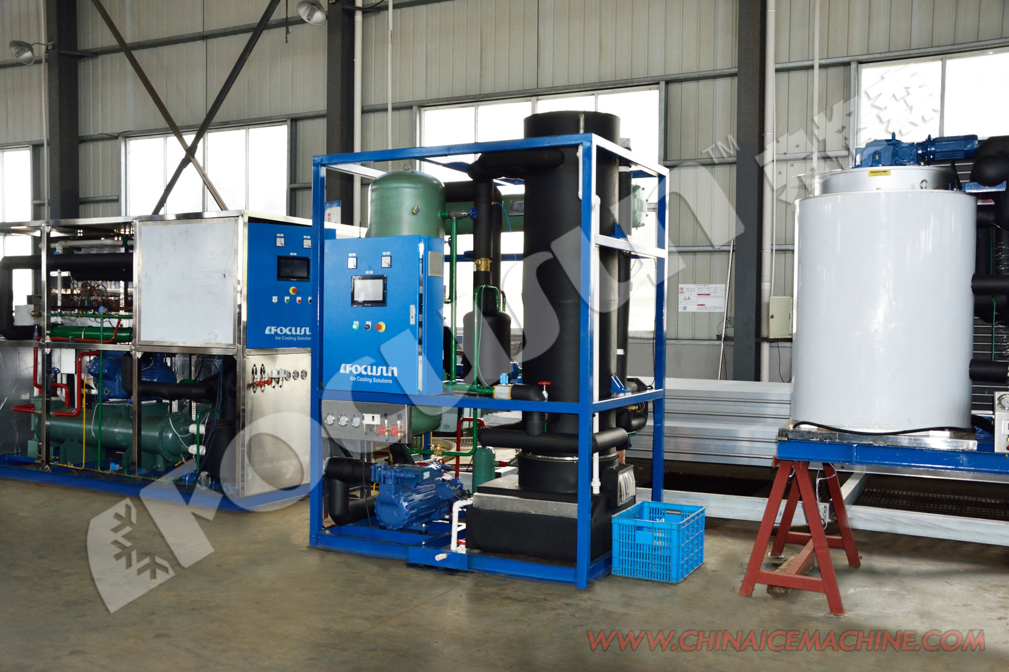 1-20Tons/day Industrial Tube Ice Machine Energy Saving Consumption of Electricity Good