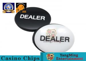 China Double Sided Texas Hold'em Brass Card Guard Casino Dealer Button Metal Poker Chip Card Games on sale