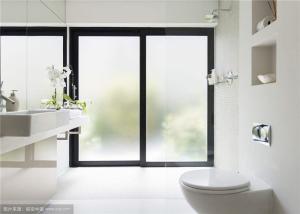 Quality Windows / Doors Temporary Frosted Glass , Acid Etched Glass Free Sample Available wholesale