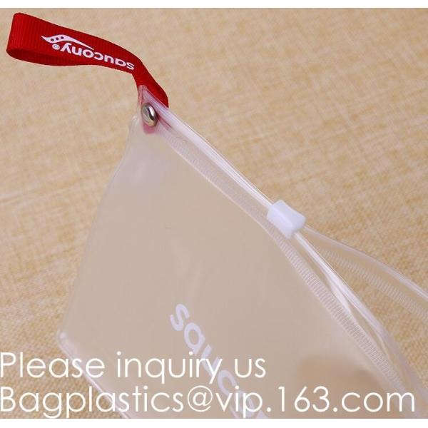EVA Zipper Bag For Underwear / Bikini/ Bra,Glitter Cosmetic Zipper Pouch Holographic PVC Makeup Brush Bag, Bagease, Pac