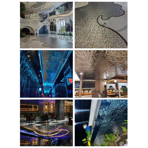 Salt Spray Proof 304 Water Ripple Steel Sheet For Hotel Facade / Coastal Balcony Railing