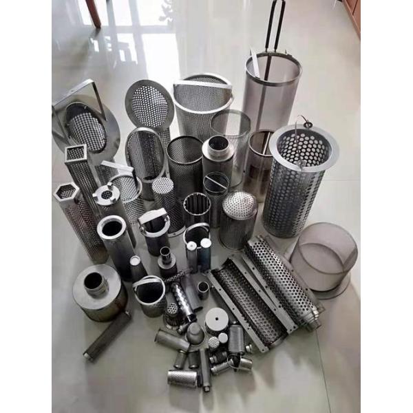 Customized 316 304 Stainless Steel Filter Mesh Screen Filter Tube / Filter Cylinder