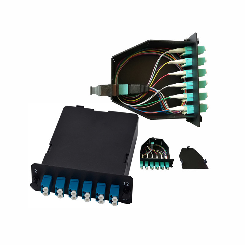 MPO / MTP Cassette Contains Duplex LC Connector For Mpo Patch Panel