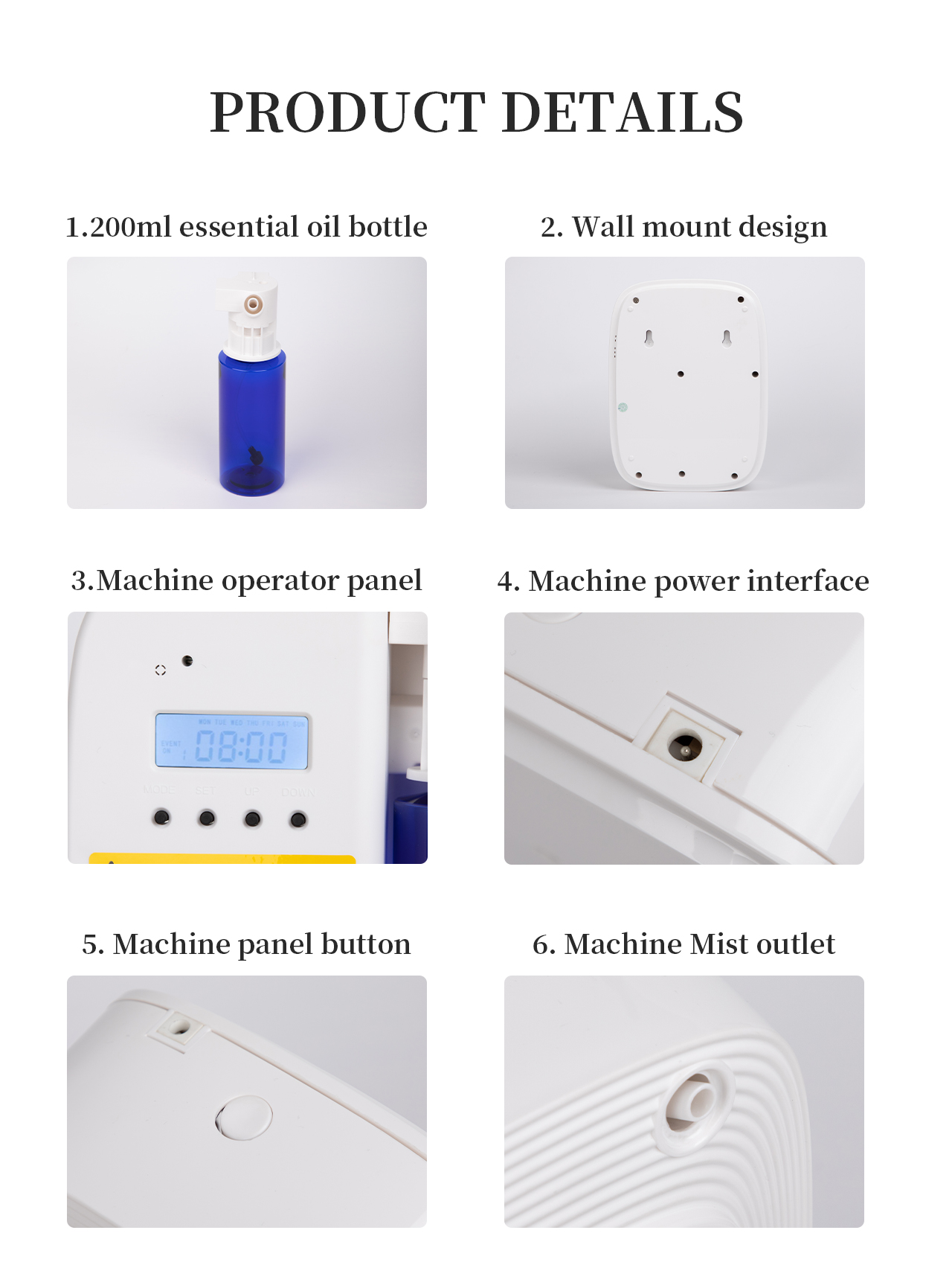 HOMEFISH Twin Fluid Atomization Home Fragrance Diffuser 500-1000CBM