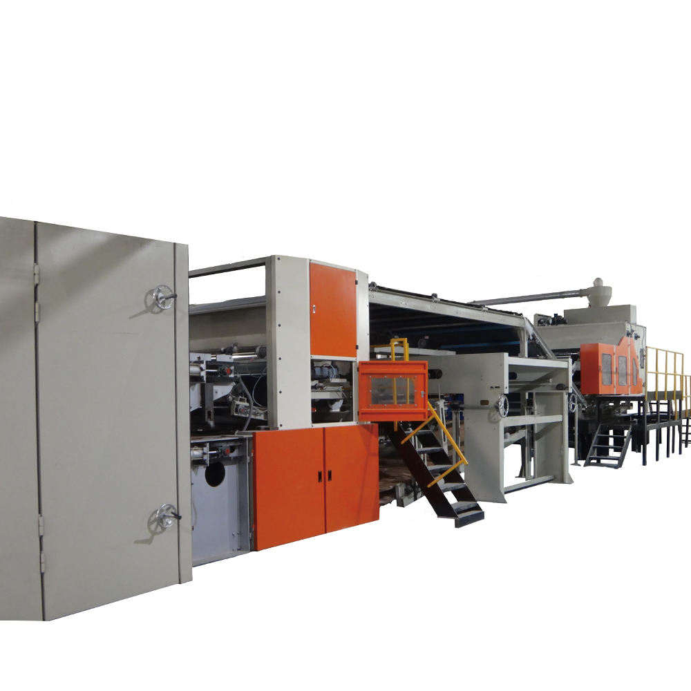 Nonwoven stiff polyester fiber wadding thermal bonding production line