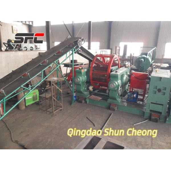 XKP-560 Rubber Cracker Mill with Alloy Cold Hard Cast Iron Rollers for Crushing 40-50mm Rubber Blocks