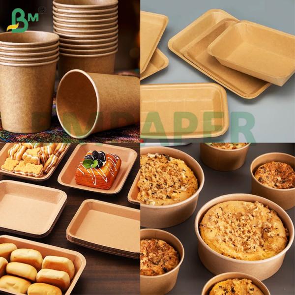 270g 300g Food Grade Brown Kraft Cup Stock Paper For Paper Tray 270g 300g Food Grade Brown Kraft Cup Stock Paper For Paper Tray