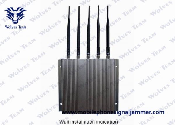 Cheap Remote Controlled Cell Phone GPS Jammer Stable Jamming Range Up To 40m for sale