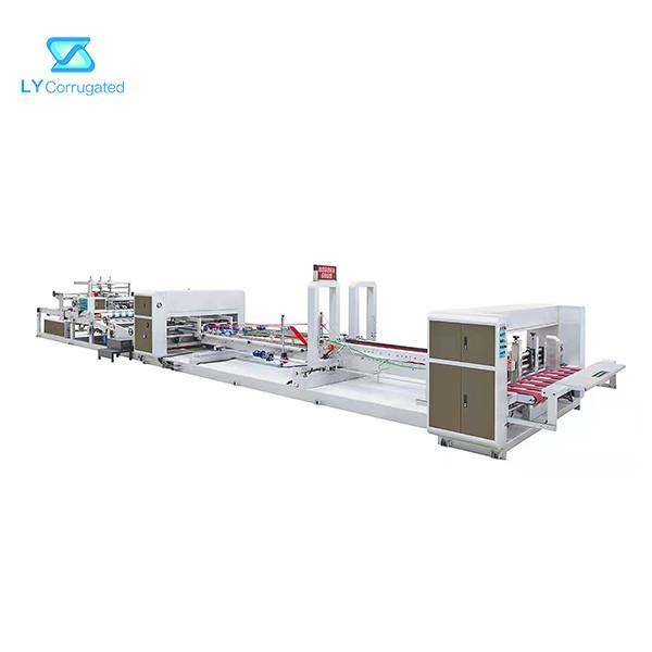 Cheap 130m/min Jumbo Up Folder Gluer Machine For Corrugated Carton Box Packaging for sale