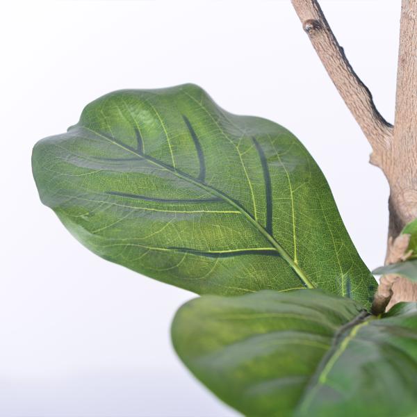 Faux Indoor Plants 160cm 185cm Faux Fiddle Leaf Fig Plant​ Fake Tree Indoor House Potted Plant For Home Office Decoration
