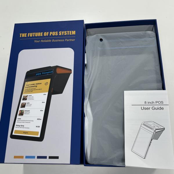 Cheap Google Play Android POS With 8 Inch IPS Display NFC And 2.4 Inch Second Display for sale