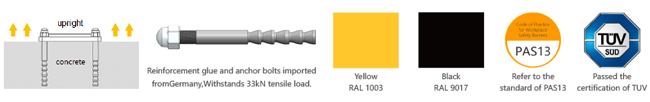 H Safety Barrier Warehouse flexible anti-collision system  FS-2023A