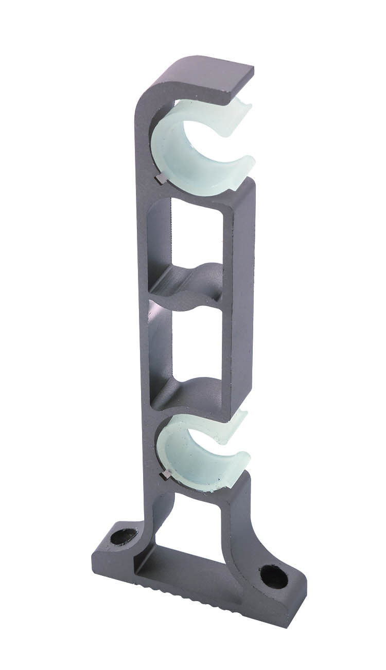 aluminum material extra thick strong bearing curtain rod for heavy curtains with aluminum finals