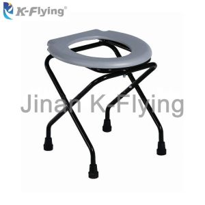 Quality Stable Steel Medical Rehabilitation Equipment Folding Elderly Commode Toilet Chair wholesale