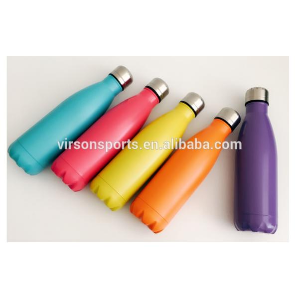 Virson Vacuum insulated Coke Shape 350/500/750ml stainless steel water bottle