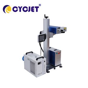 Quality Large Screen CYCJET Green Laser Marking Machine 5W Flying Coding wholesale