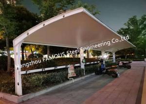 China PVDF Sail Steel Membrane Structure Roofing Car Parking Prefab Garage Shed on sale