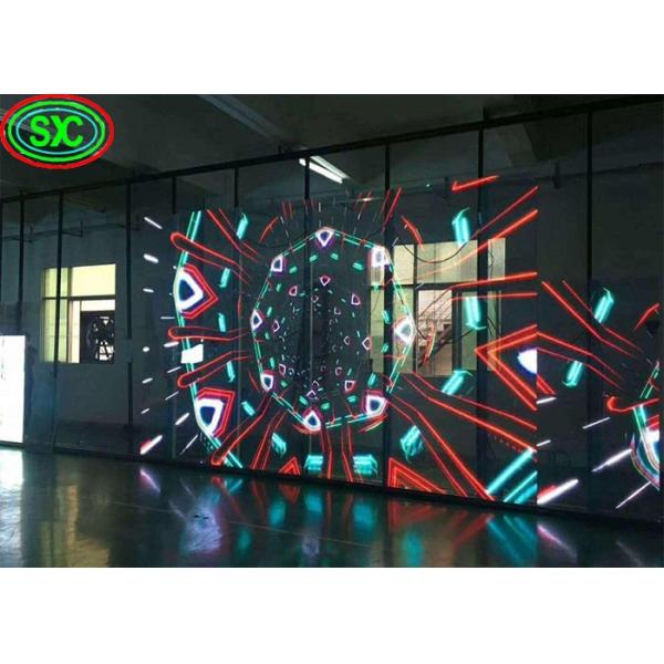 1R1G1B Transparent LED Screen Poster Curtain Display Full Color 3 Years Warranty