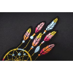 Embroidered Chenille Iron On Backing Sew On Cloth Patch