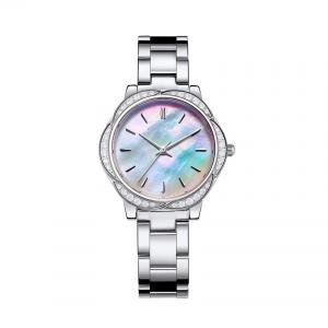 Quality Womens Fashion Diamond Watch Mother Of Pearl Face Style wholesale
