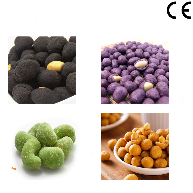 Fully Automatic Peanut Coating And Frying Production Line Nuts Frying And Coating Production Plant