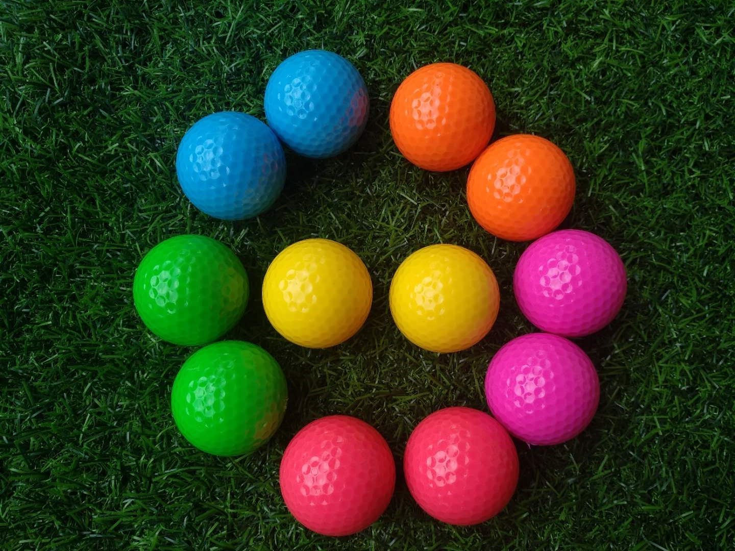 fluorescent golf ball golf balls fluorescent golf balls in black light (glow in uv )