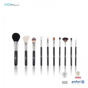 China 8pcs Wooden Handle Makeup Brushes Cosmetic Brush Set Custom Logo on sale