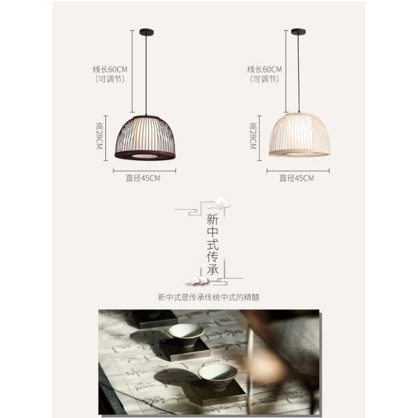 Chinese style bamboo chandelier bamboo Lantern restaurant bar bamboo lamp(WH-WP-81）
