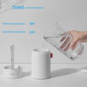 Quality 750ml Home Ultrasonic Air Humidifier Nano Atomization 2000mAh Home wholesale