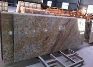 China Brazilian Golden Vein Granite Island Top Flat Surfacce With Polished Edges on sale