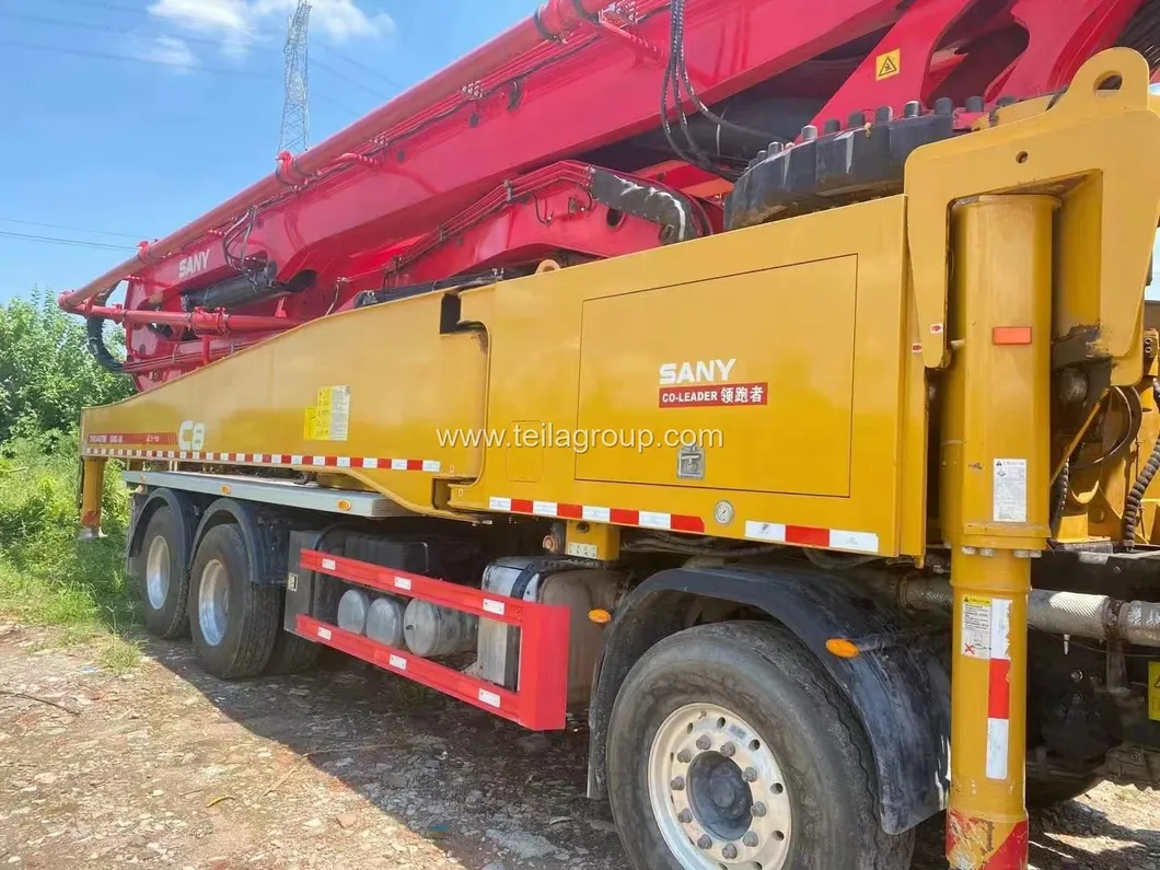 2020 Sany 2nd Hand Concrete Boom Trucks 56m Truck Mounted Concrete Pump Used