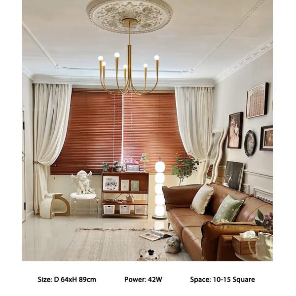 Retro Style Swoop Arm Chandelier Living Room Luxury American pendant lamp best lighting(WH-AP-570)