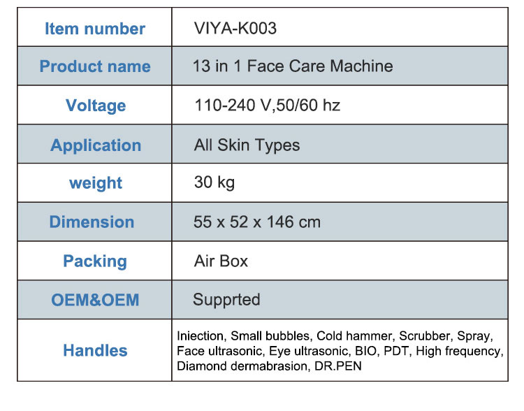 Multifunctional Hydro Dermabrasion Profession Anti Aging Diamond Peeling Injection Facial Oxygen Beauty Equiment
